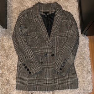 Oversized Plaid Blazer
